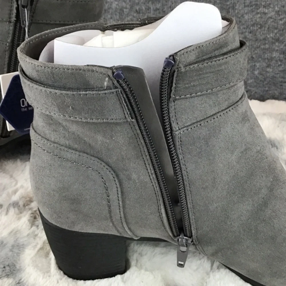 Croft and Barrow Ortholite Gray Comfort Ankle Boots Size‎ 10M NWT